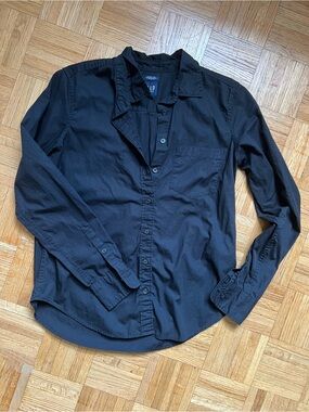 GAP Black Button-Up Shirt